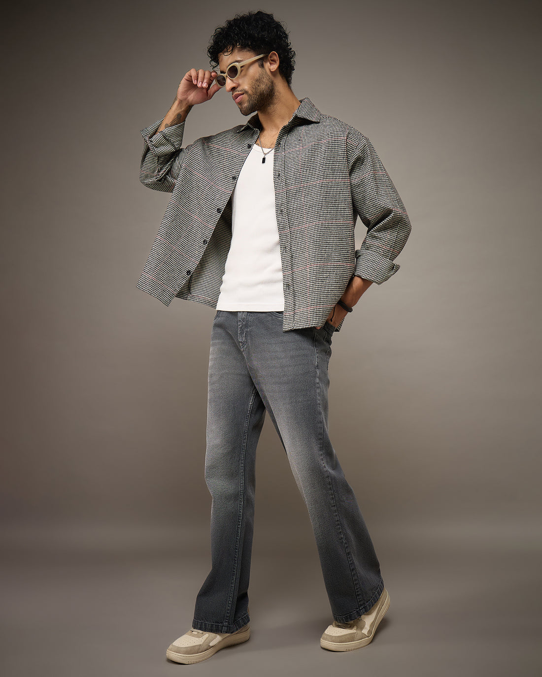 Chimpaaanzee Men Black Boxy Fit Shirt