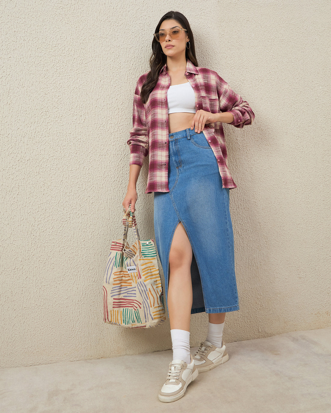 Chimpaaanzee Women Pink Oversized Shirt