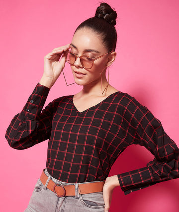 Chimpaaanzee Viscose Regular Tops - Black