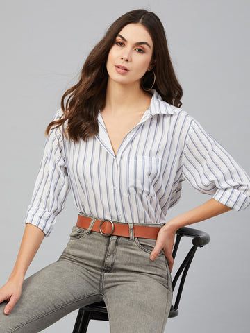 Chimpaaanzee Women Black & White Shirt