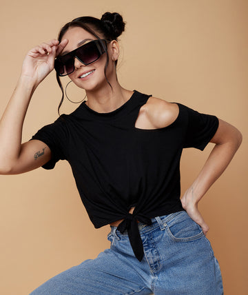 Chimpaaanzee Women Knotted Tee