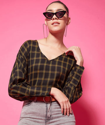 Chimpaaanzee Viscose Regular Tops - Black