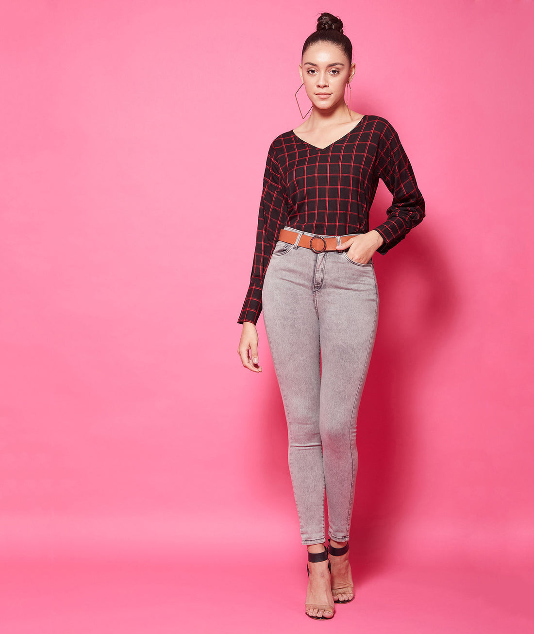 Chimpaaanzee Viscose Regular Tops - Black