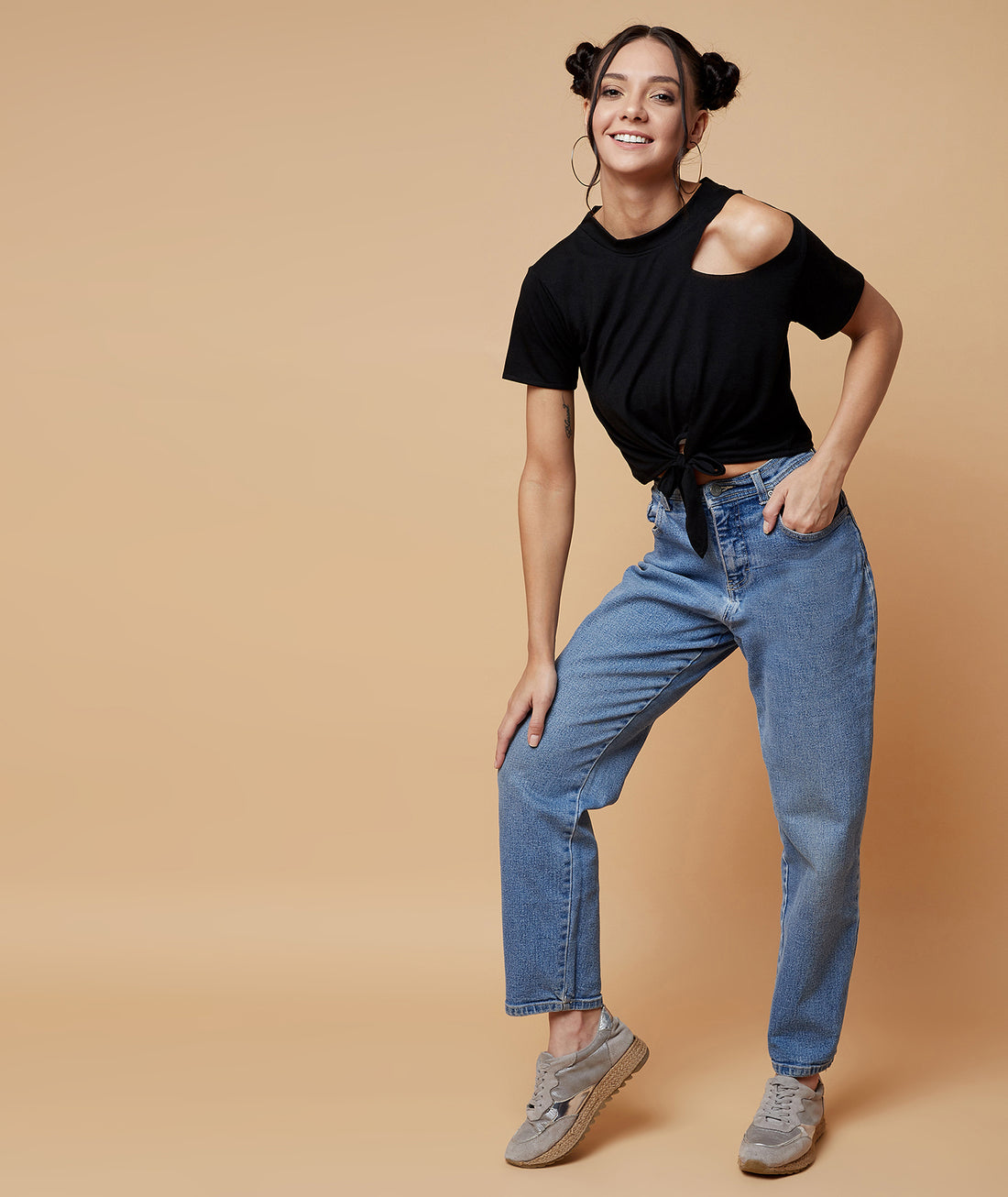 Chimpaaanzee Women Knotted Tee